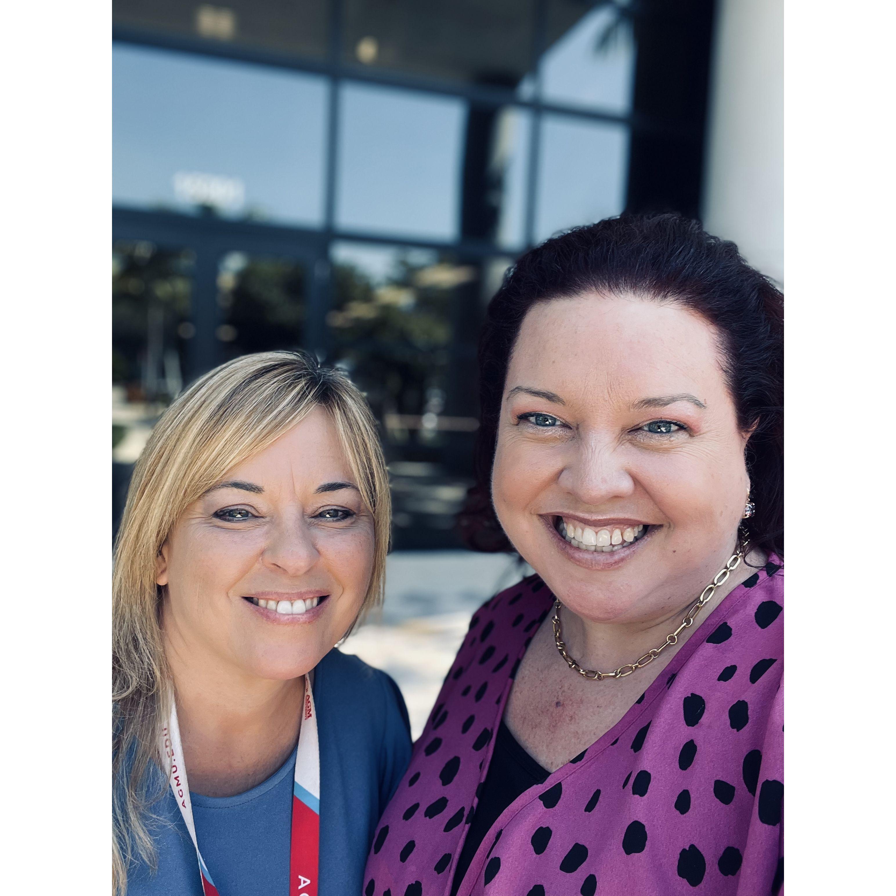 Donna and Claire (friends & AGMU colleagues)