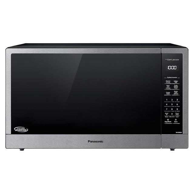Panasonic NN-SN98JS Microwave Oven Stainless Steel Countertop/Built-In with Inverter Technology and Genius Sensor, 2.2 Cubic Foot