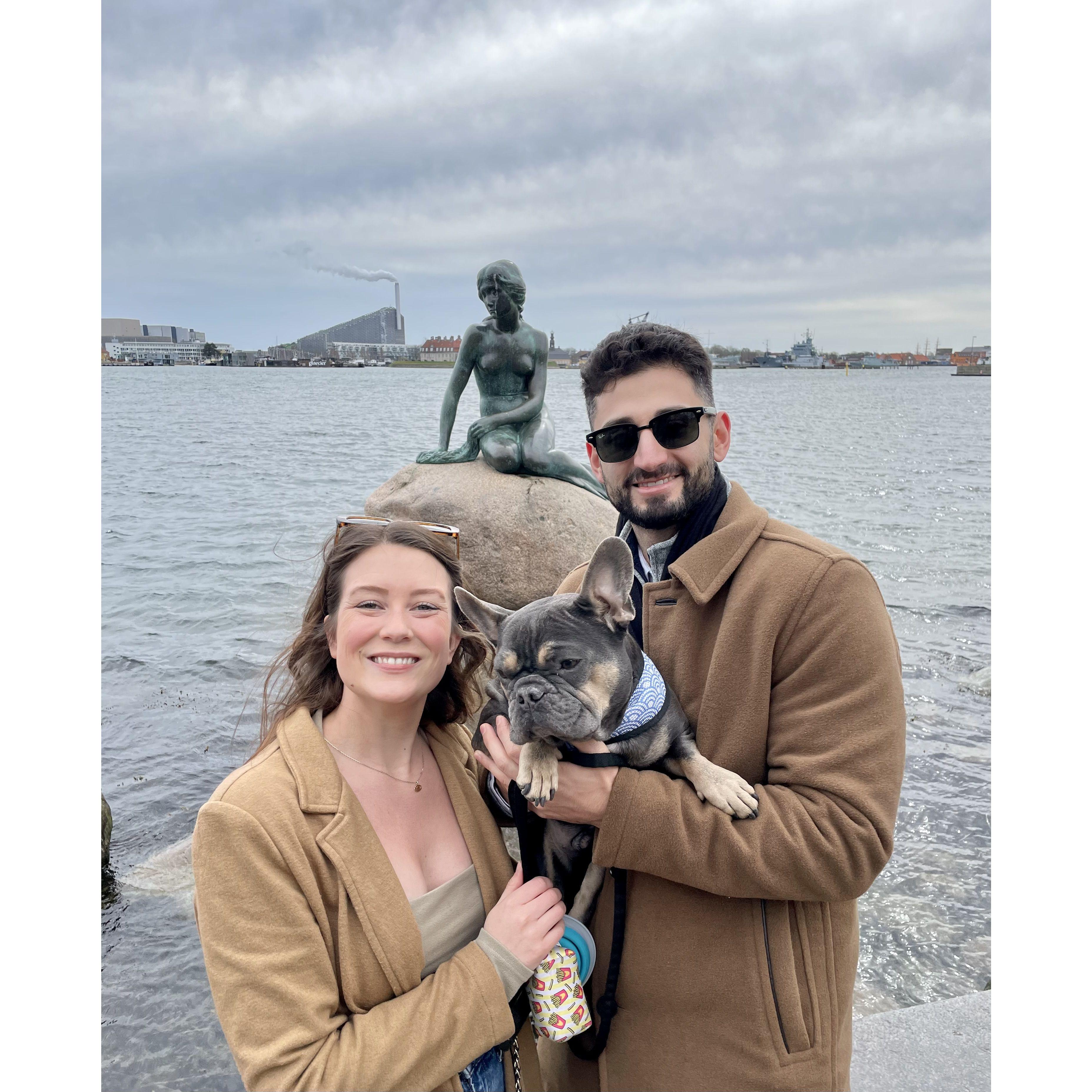Visiting the Little Mermaid statue in Copenhagen, Denmark. March 2024 🧜‍♀️ 🇩🇰