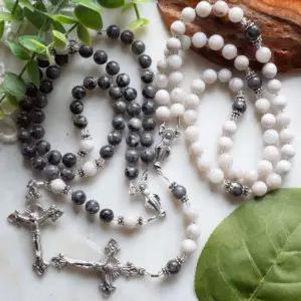 Bride and groom rosary set