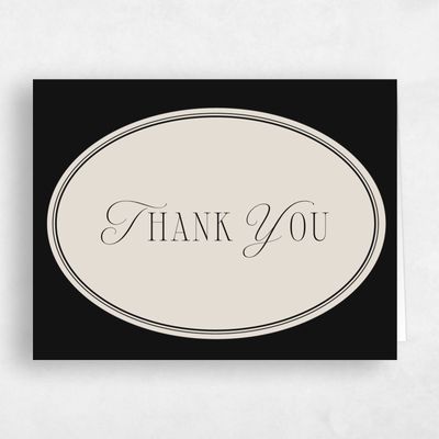Black Wedding Thank You - Anara Landscape