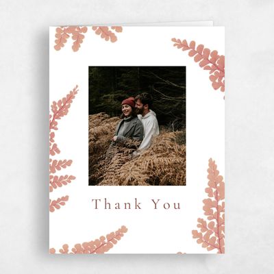Desert Rose, Pink Wedding Thank You - Dane Photo