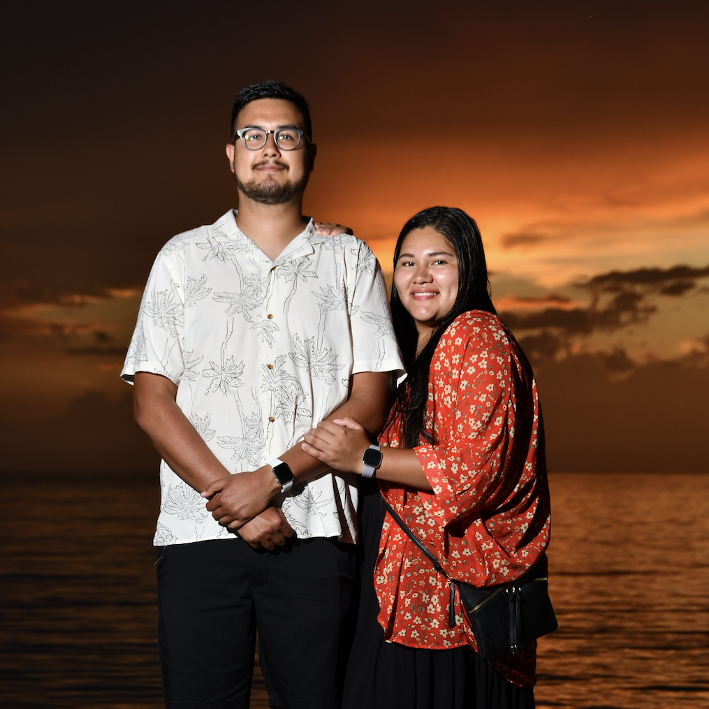 Sunset picture by the beach
