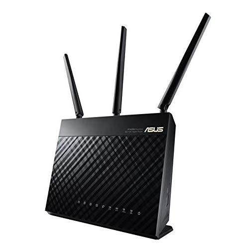 Asus AC1900 Dual Band Gigabit WiFi Router with MU-Mimo, Aimesh for Mesh WIFI System, Aiprotection Network Security Powered by Trend Micro, Adaptive Qos and Parental Control (RT-AC68U)