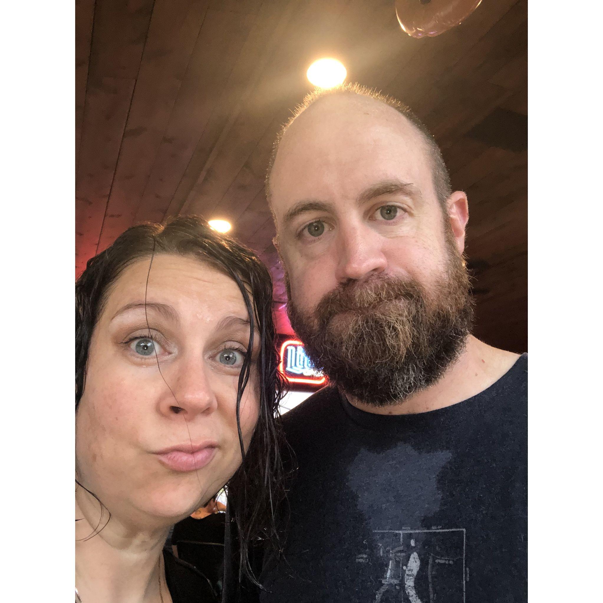 We got rained on in Helen, GA