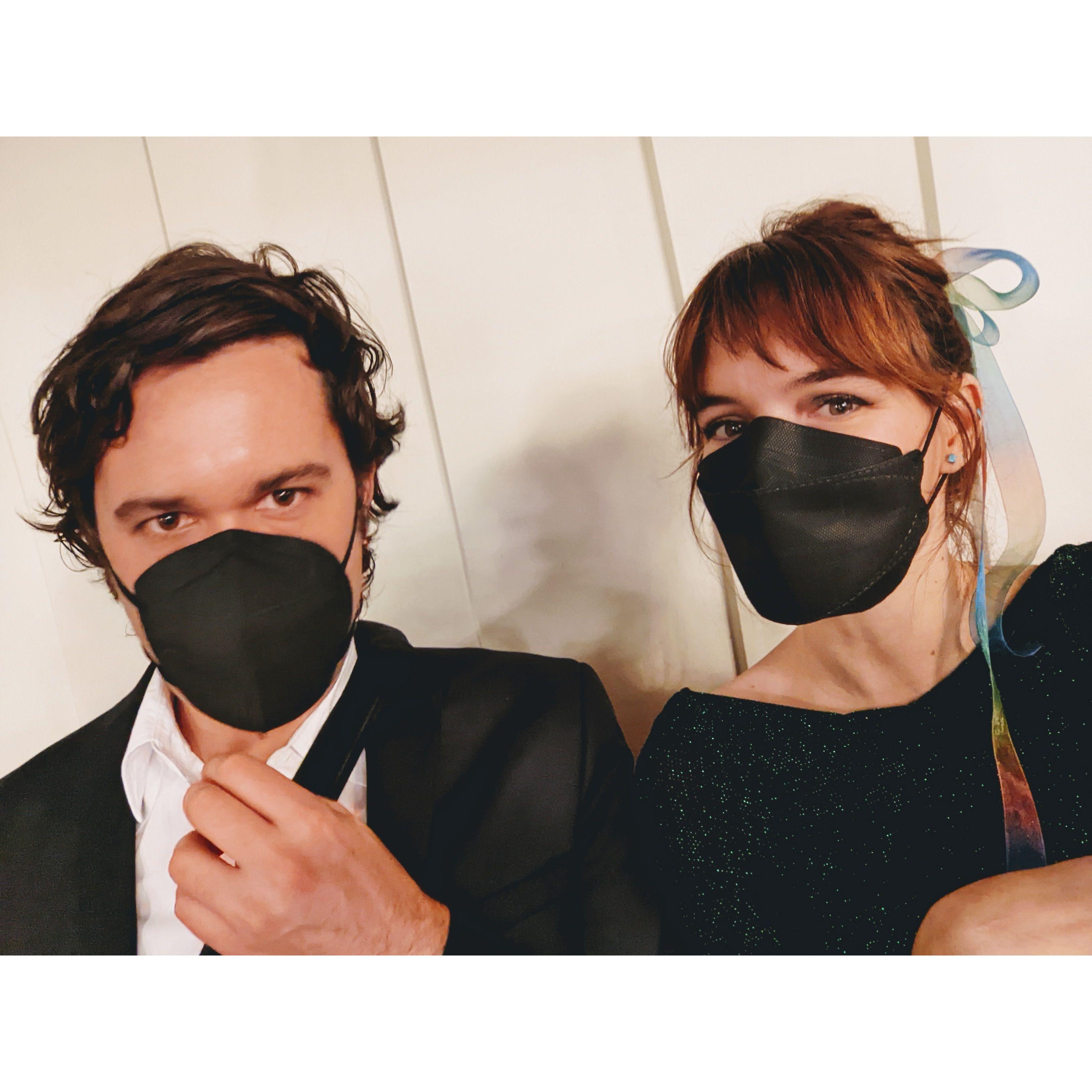 fancy masks, kennedy center DC 2021