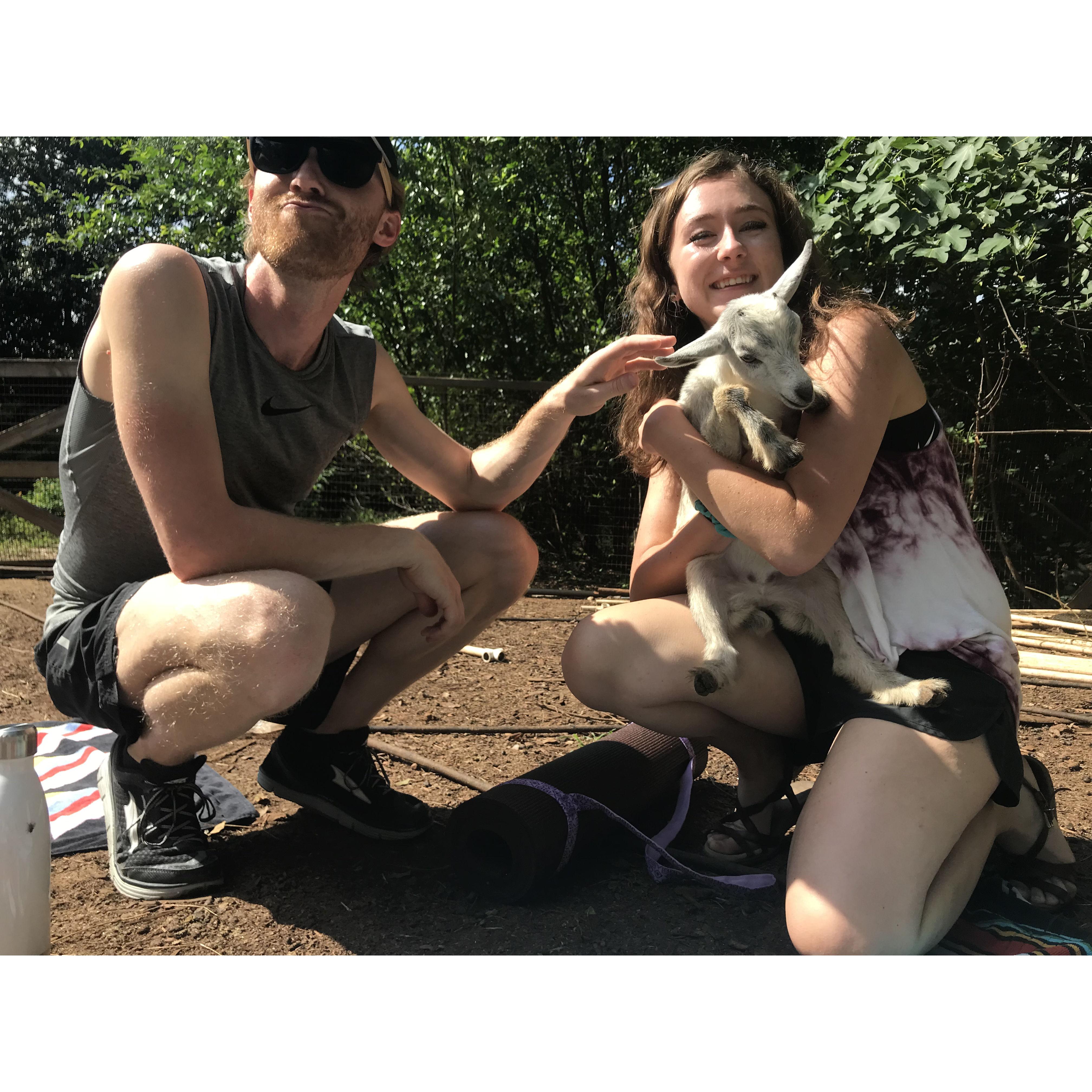 June 2018 - Goat Yoga outside Atlanta
