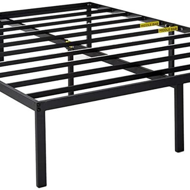 Zinus Yelena 14 Inch Classic Metal Platform Bed Frame with Steel Slat Support / Mattress Foundation, Queen