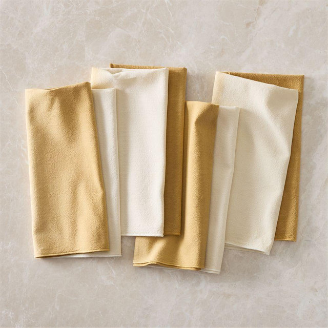 Dip Dye Ombre Napkin, Honey, Set of 4