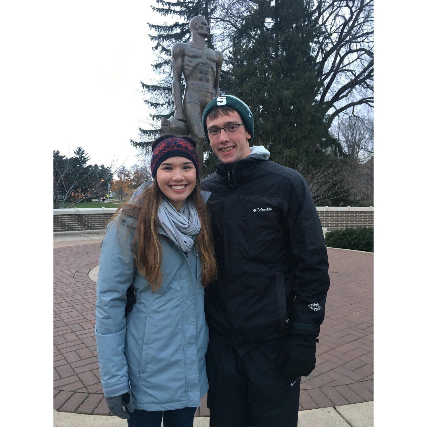 Julia's first Michigan State game, against Ohio State of course...and OSU won. Go Bucks!