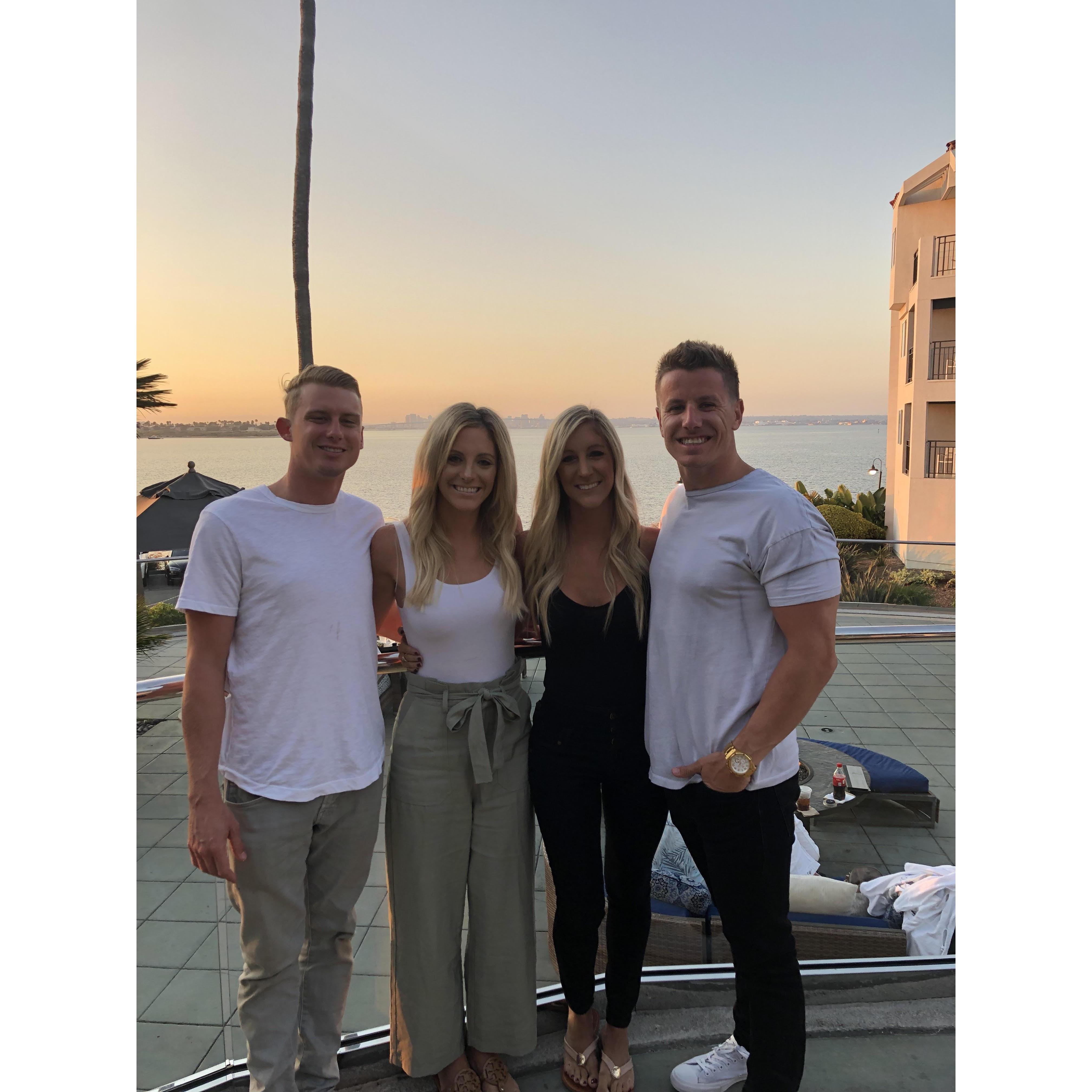 With the Maid of Honor and her Husband