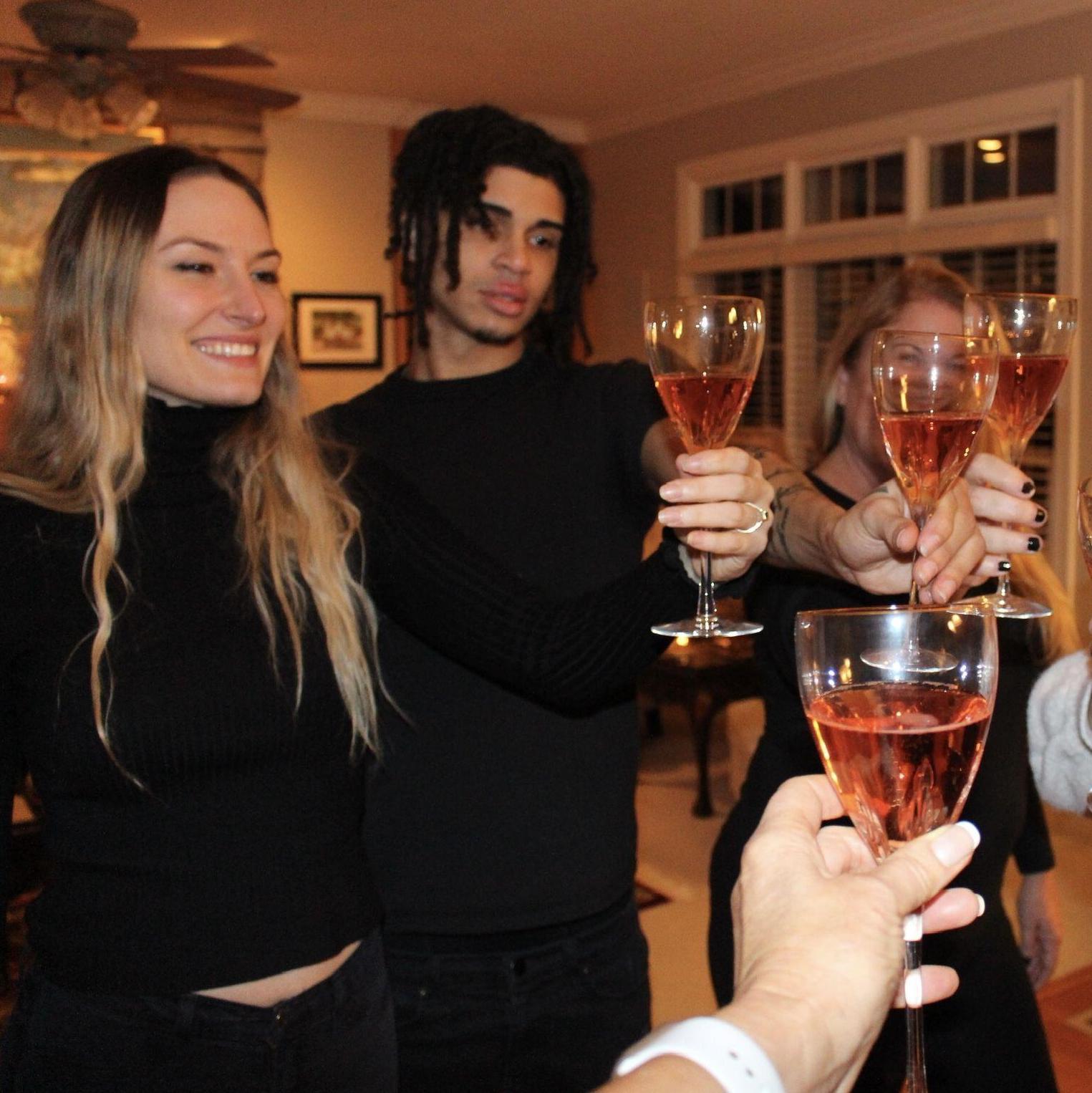 Our celebration after the proposal