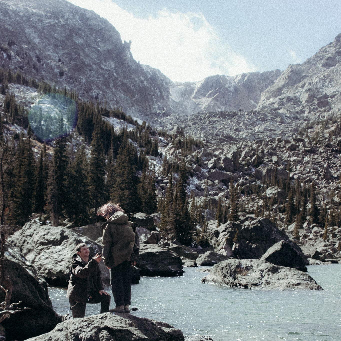 Seconds before she said "Yes!!"
