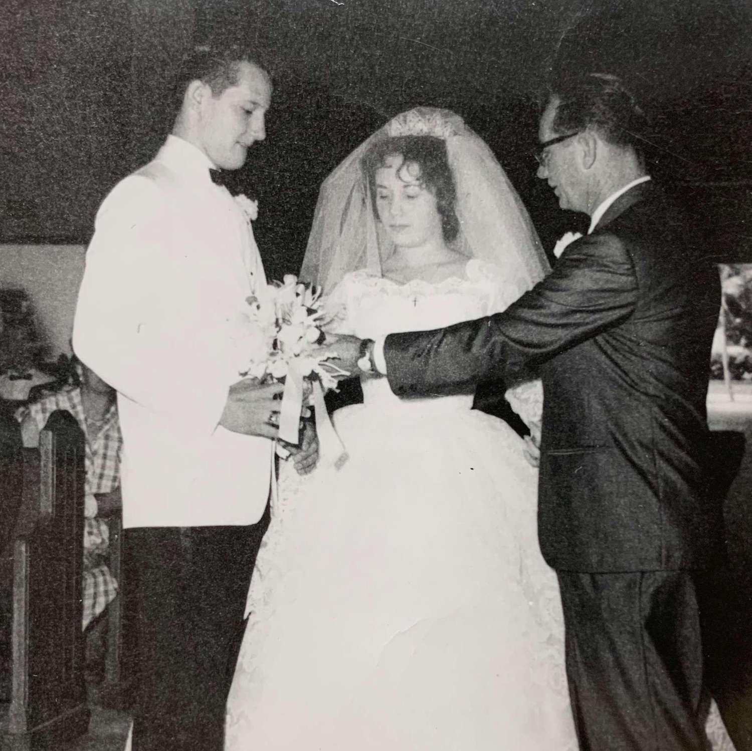 Getting married at St. Mary’s, the same church they are renewing their vows in,