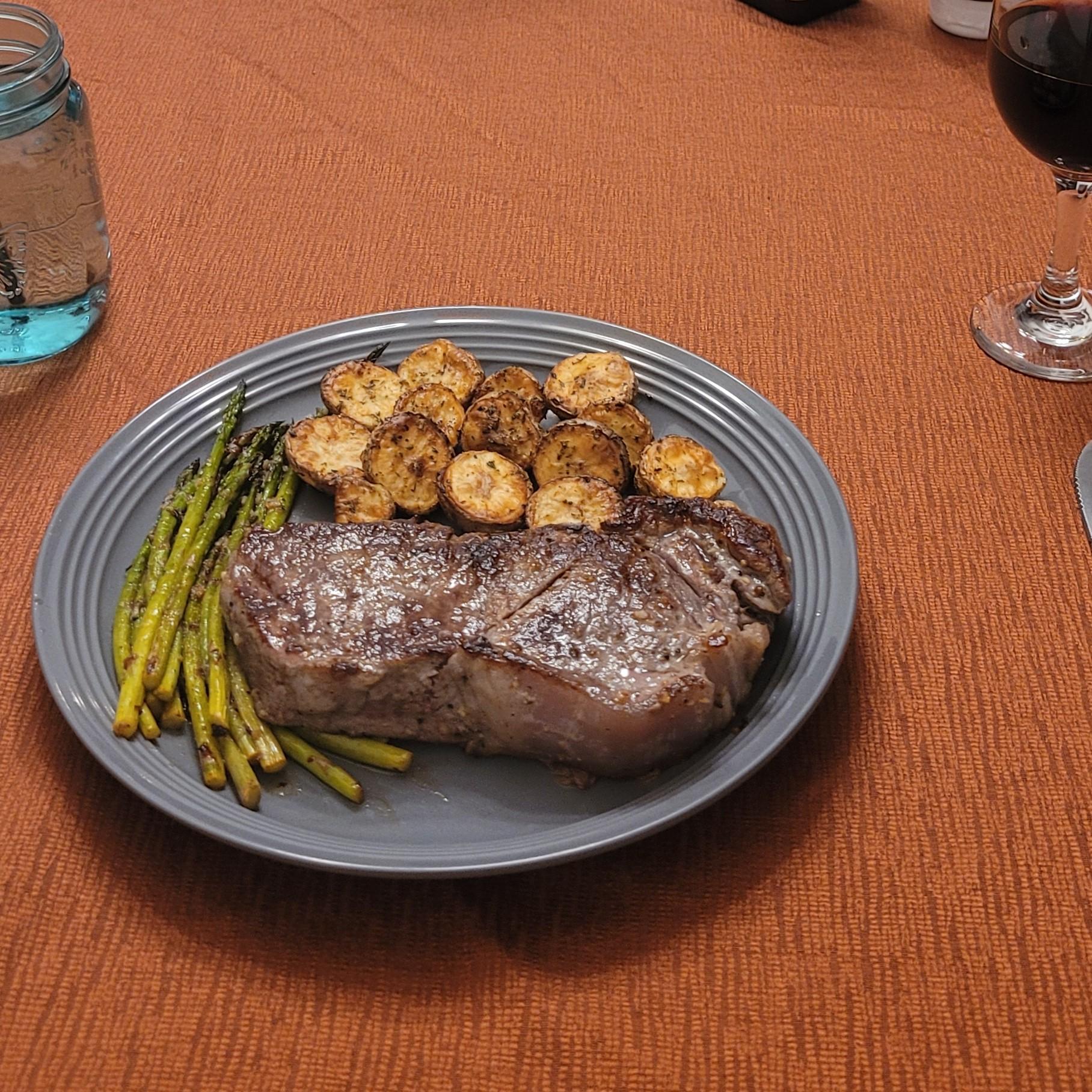 He made dinner and desert! There were 3 options