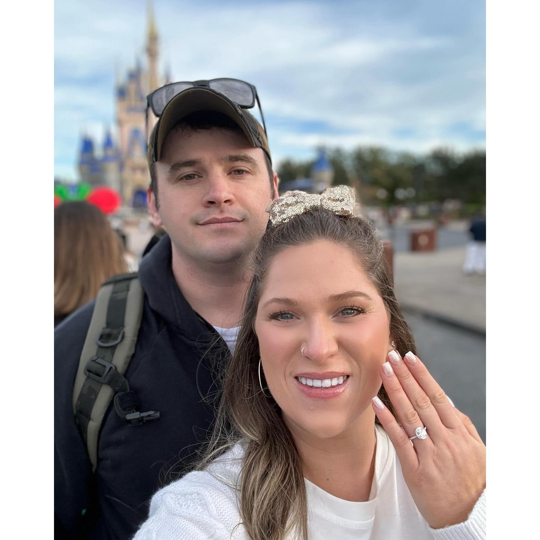 Went to Disneyworld with a boyfriend...and came back with a FIANCE