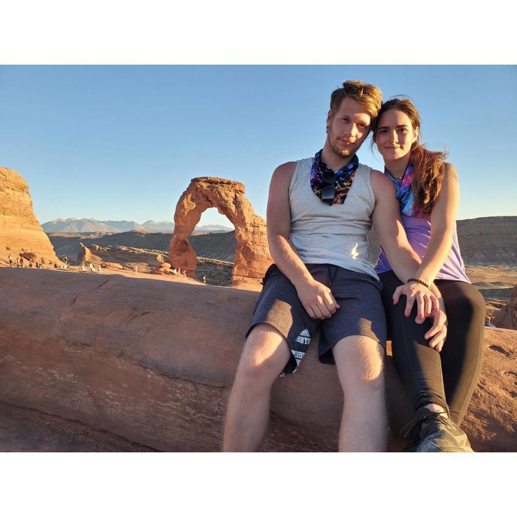 The Delicate Arch at Arches National Park in Utah.