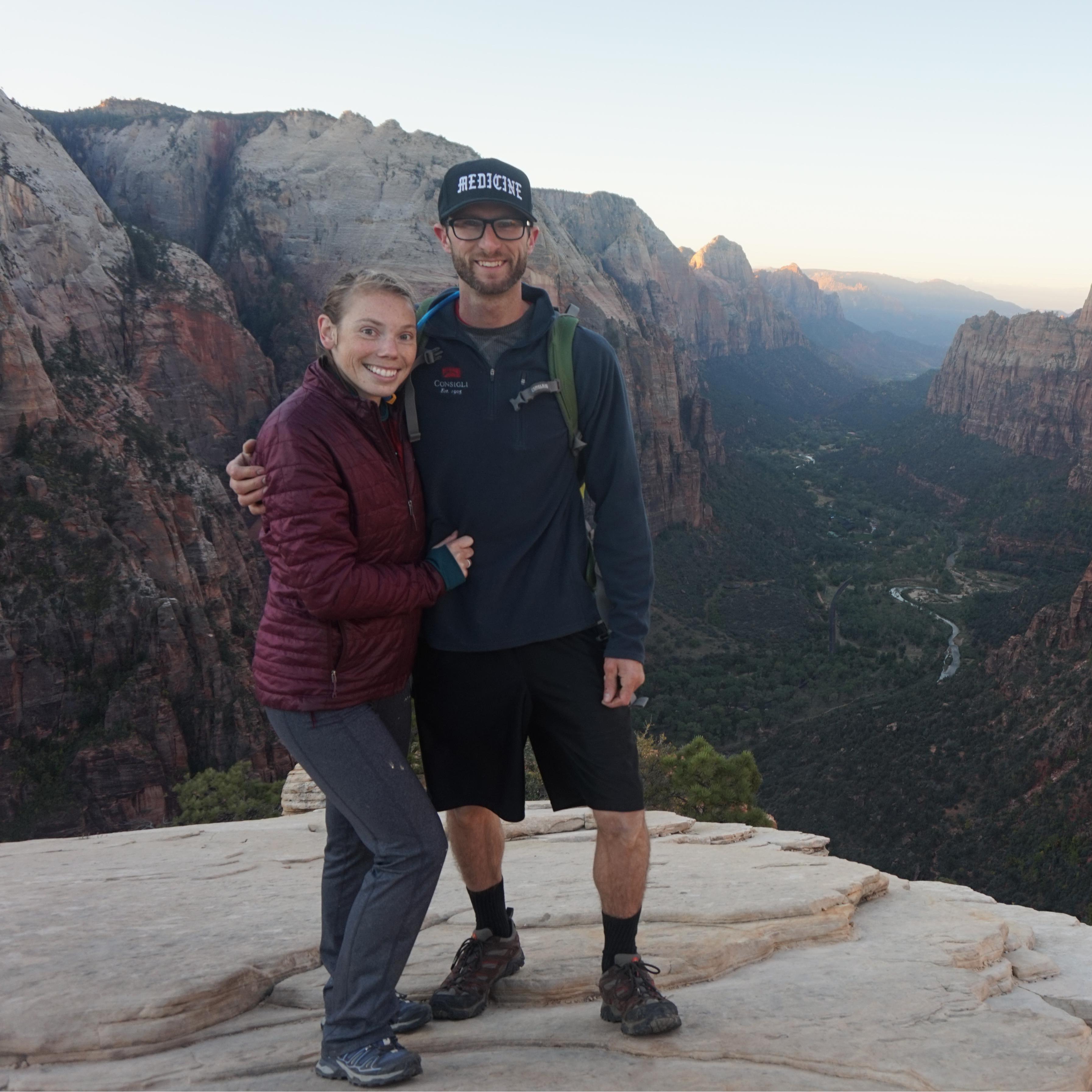 Atop Angel's Landing in Zion National Park