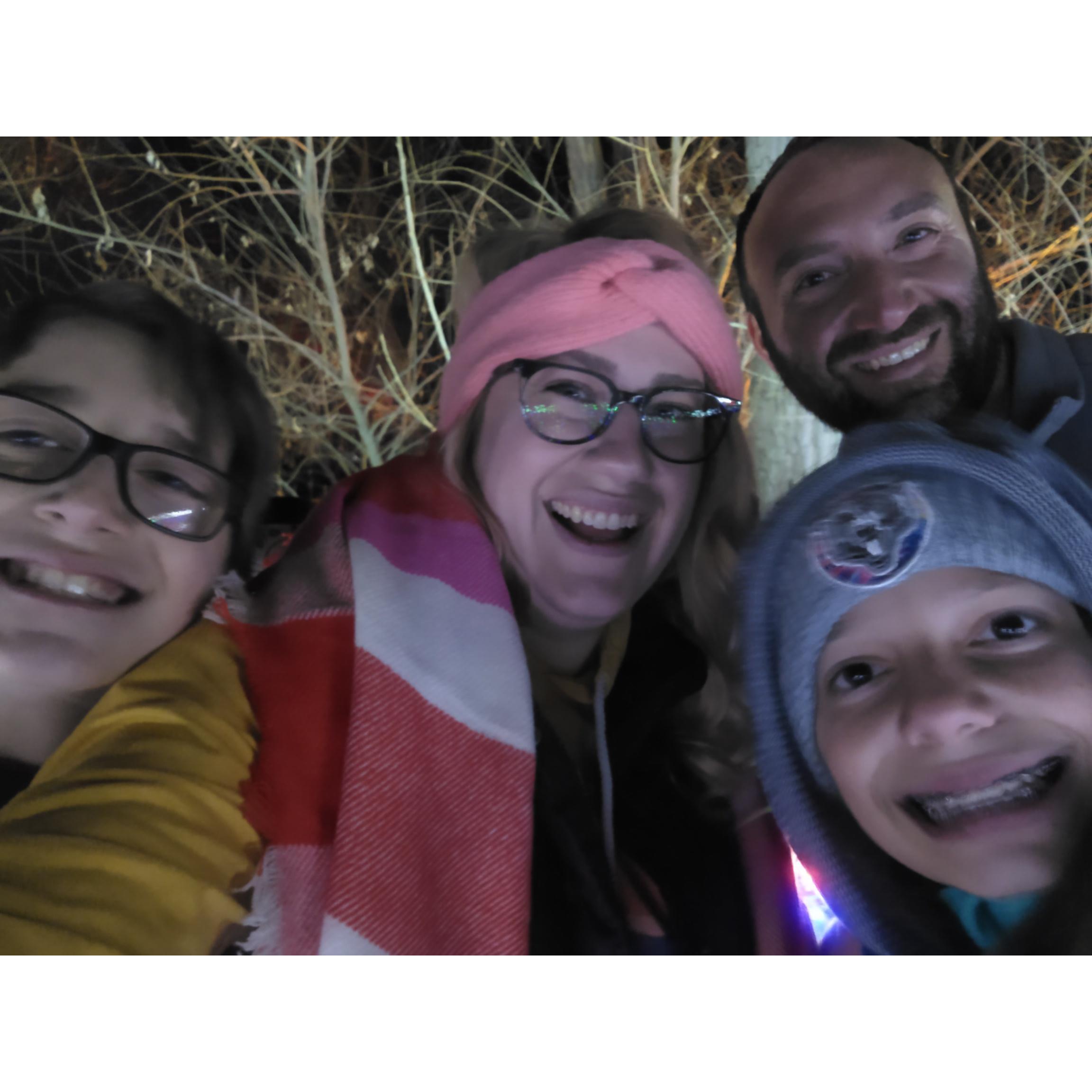 Family fun at the garden.