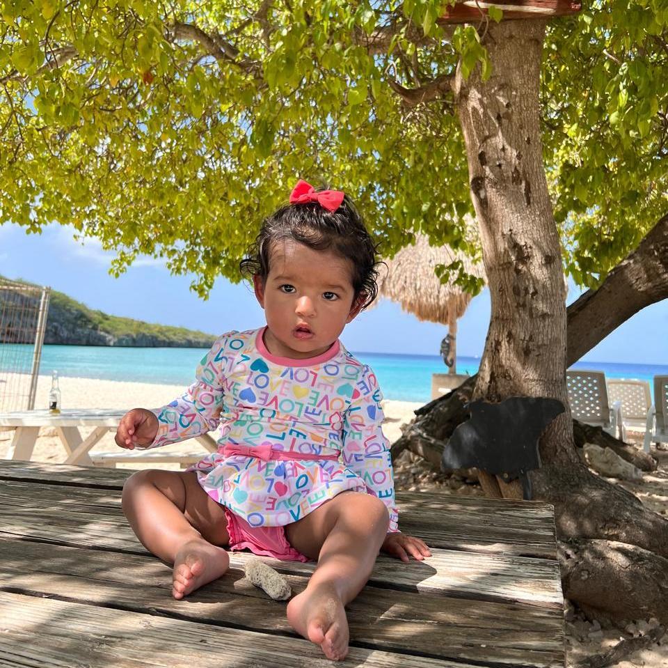 Galapagos Islands - Claire Hurtado in Tortuga bay beach