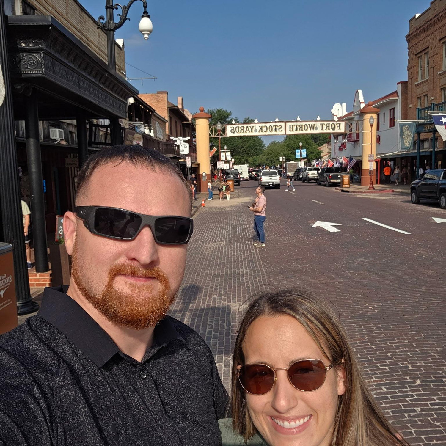 Fort Worth Stockyards, post graduation, pre dinner