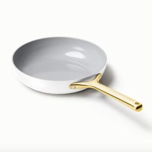 Caraway Fry Pan, Non-Stick Ceramic Frying Pan (Gold & White)
