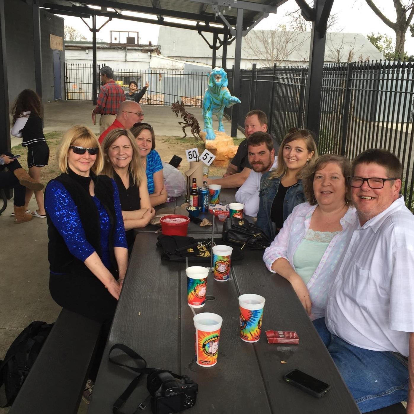Easter at Central BBQ with Shelby's family!