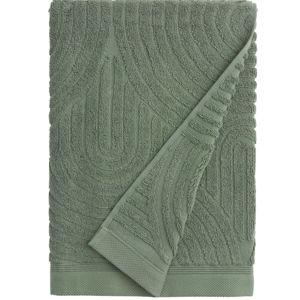 Bath Towel - Laurel Wreath Green Sculpted Arches