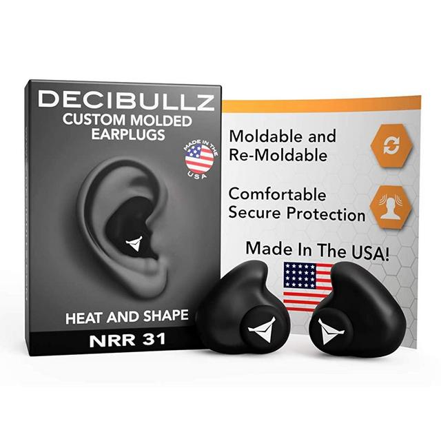 Decibullz - Custom Molded Earplugs, 31dB Highest NRR, Comfortable Hearing Protection for Shooting, Travel, Swimming, Work and Concerts