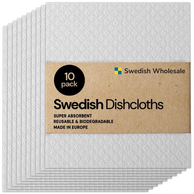 Swedish Dish Cloths - 10 Pack Reusable