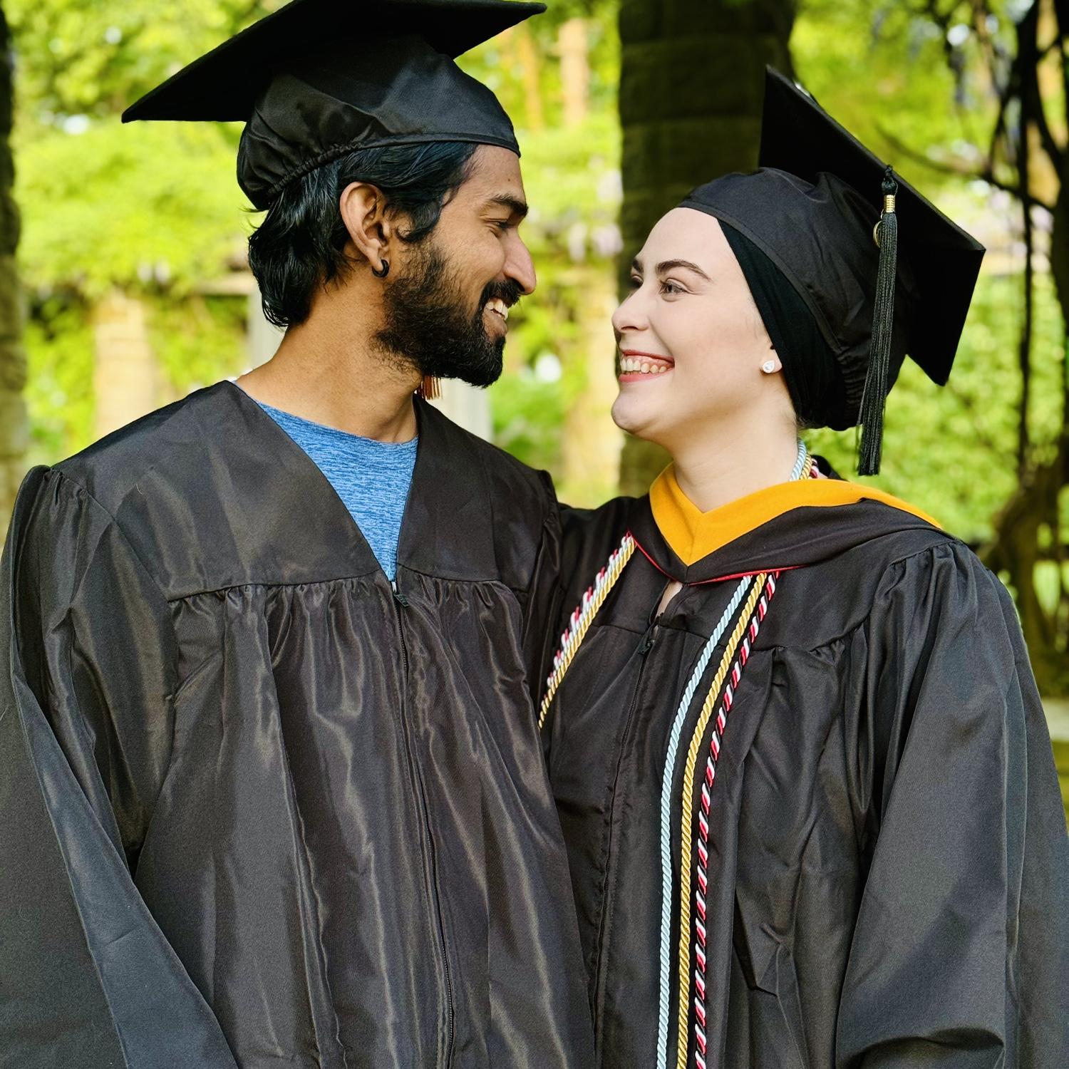 We graduated one week apart. Luke got an Associate’s degree in Respiratory Therapy; Lauren got a Bachelor’s in Health Science.