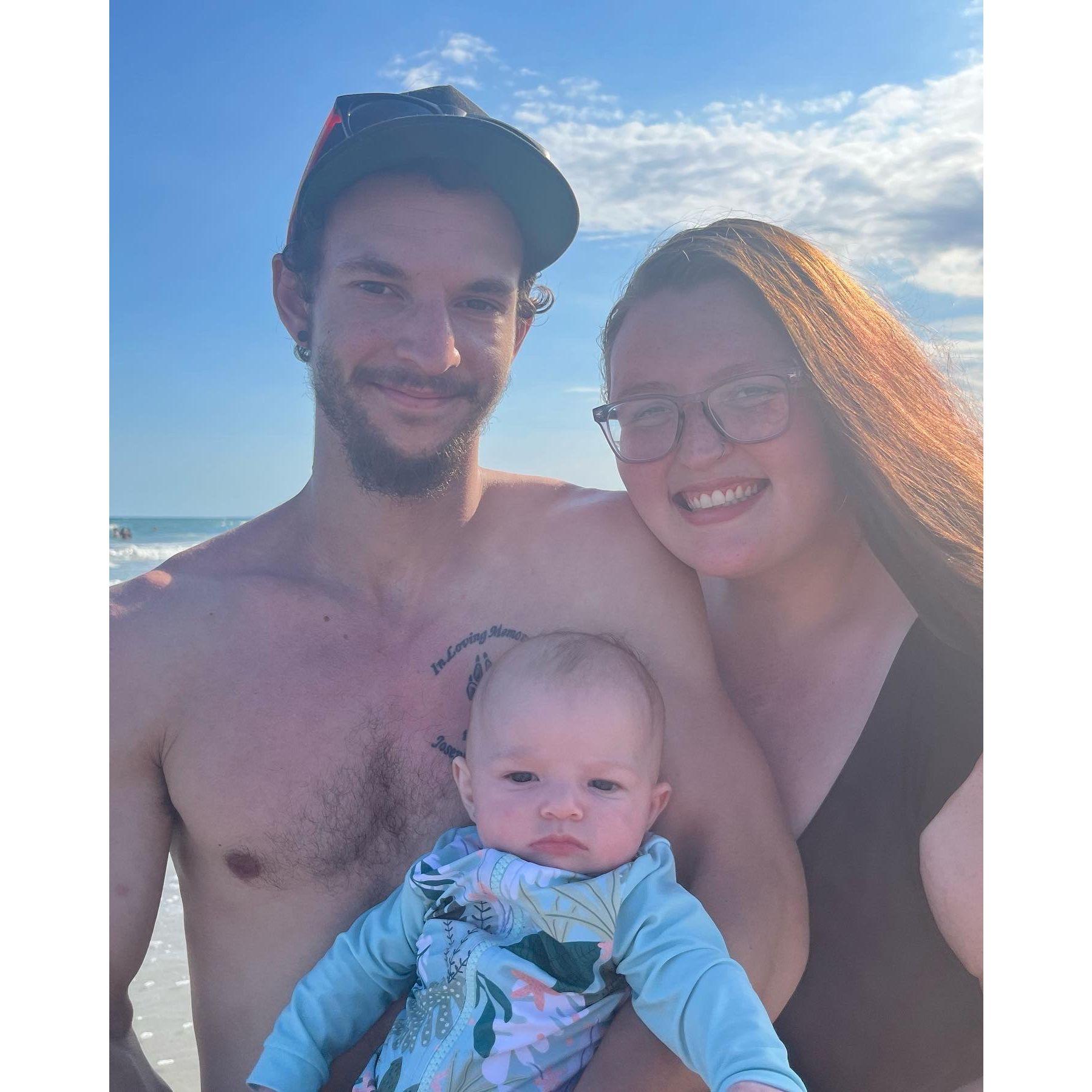 Raelynn's FIRST beach day!