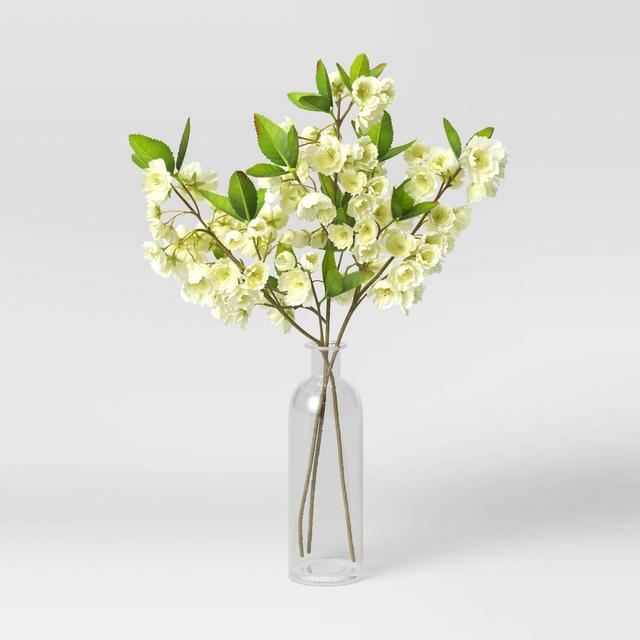 18" x 11" Artificial Cherry Blossom Plant in Glass Vase - Threshold™