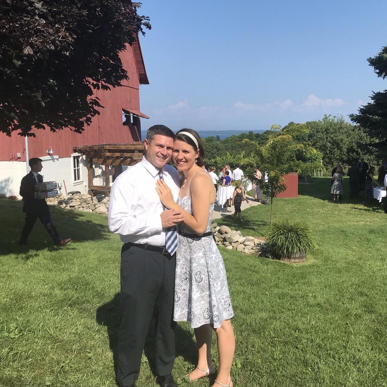 At a friends wedding in Traverse City, MI