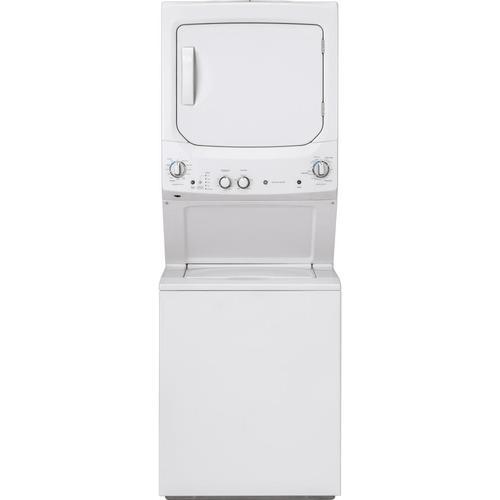 GE Stacked Laundry Center with 3.8-cu ft Washer and 5.9-cu ft Dryer (White)