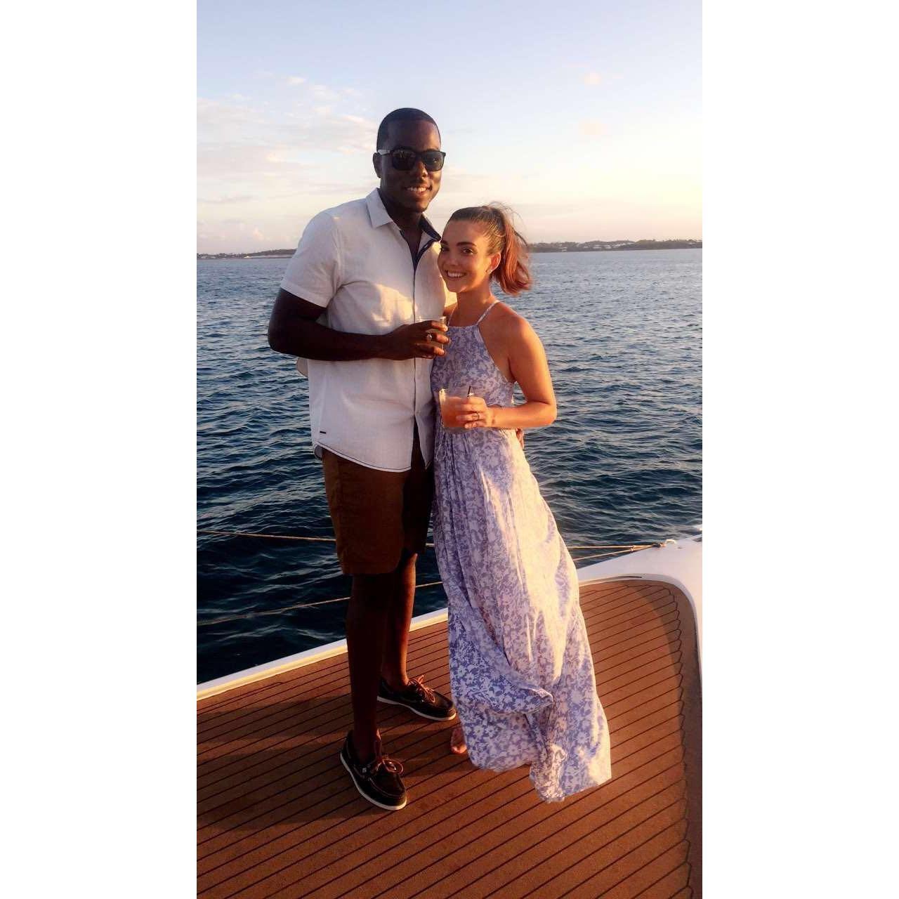 On the deck of the Zara