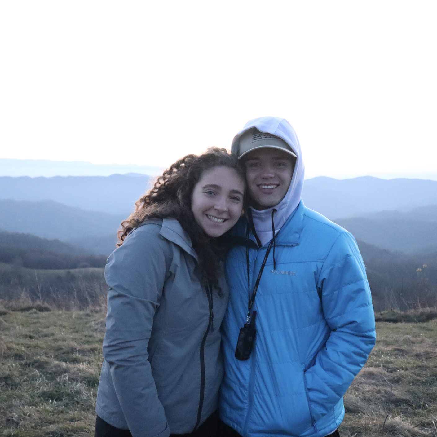 Taken at sunrise on top of Maxpatch mountain where we camped out with Colton, Ella, and Ollie