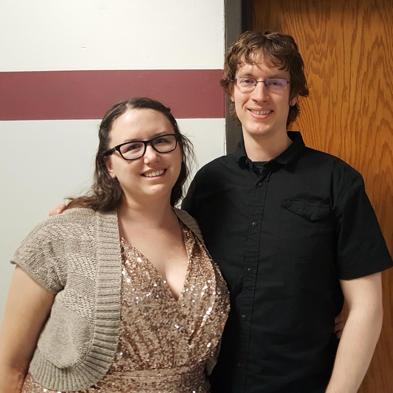 The time Liz wore a sequined gown to her orchestra concert.