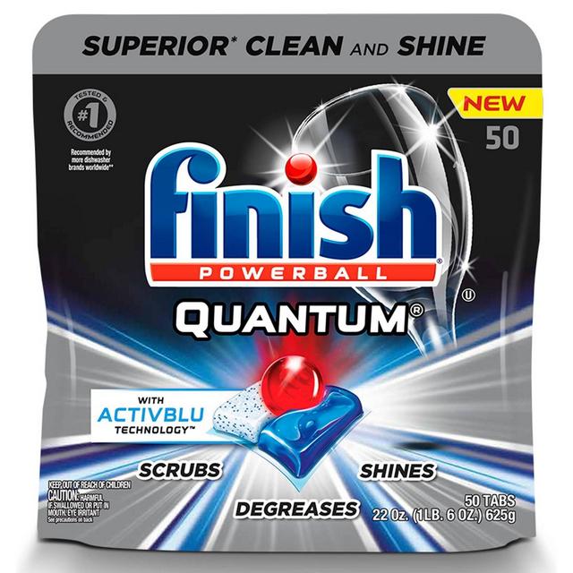 Finish Quantum Ultimate Clean & Shine Dishwasher Detergent Tablets - 50ct