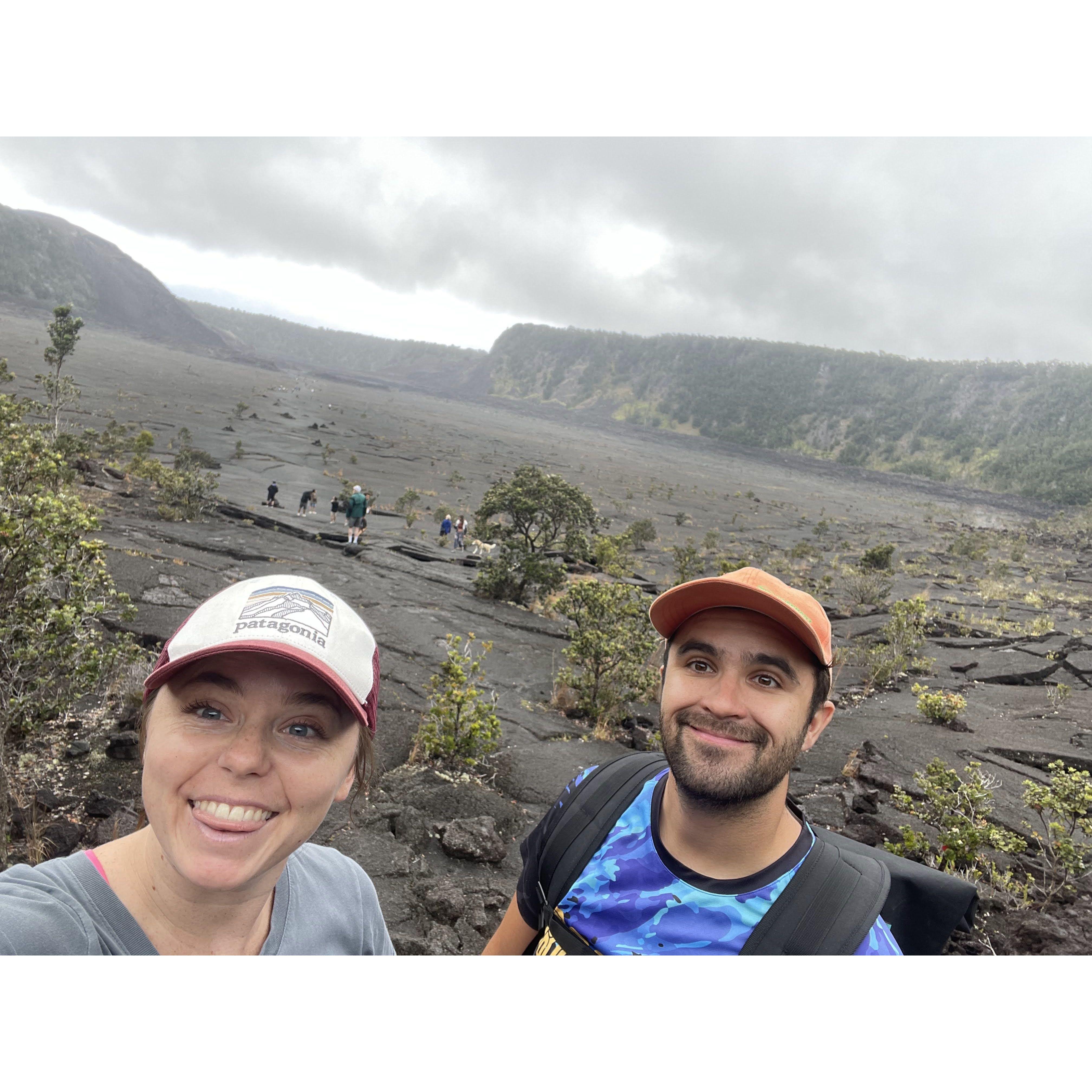 Hiking at Volcano National Park