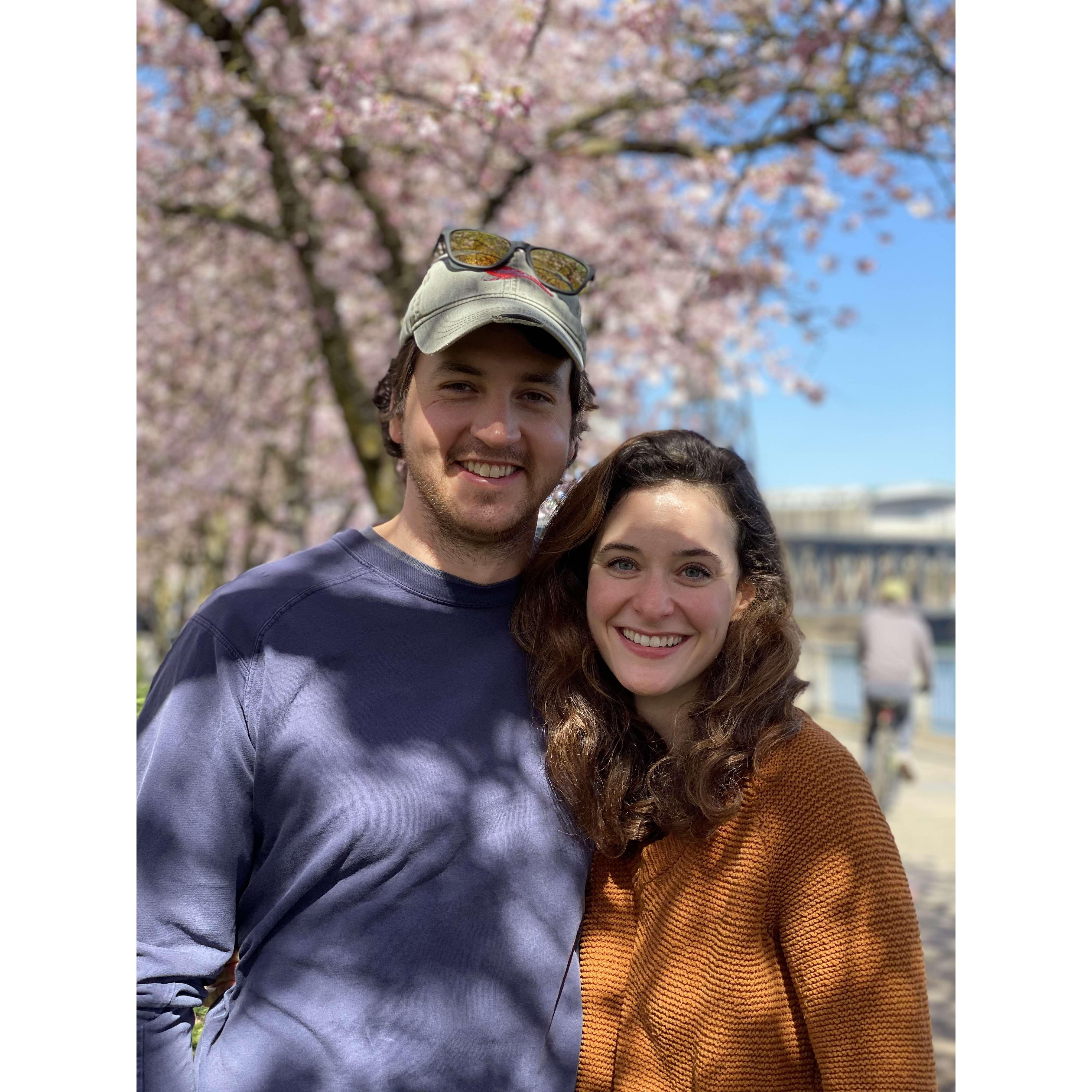 Just in time for the cherry blossoms in Portland, OR