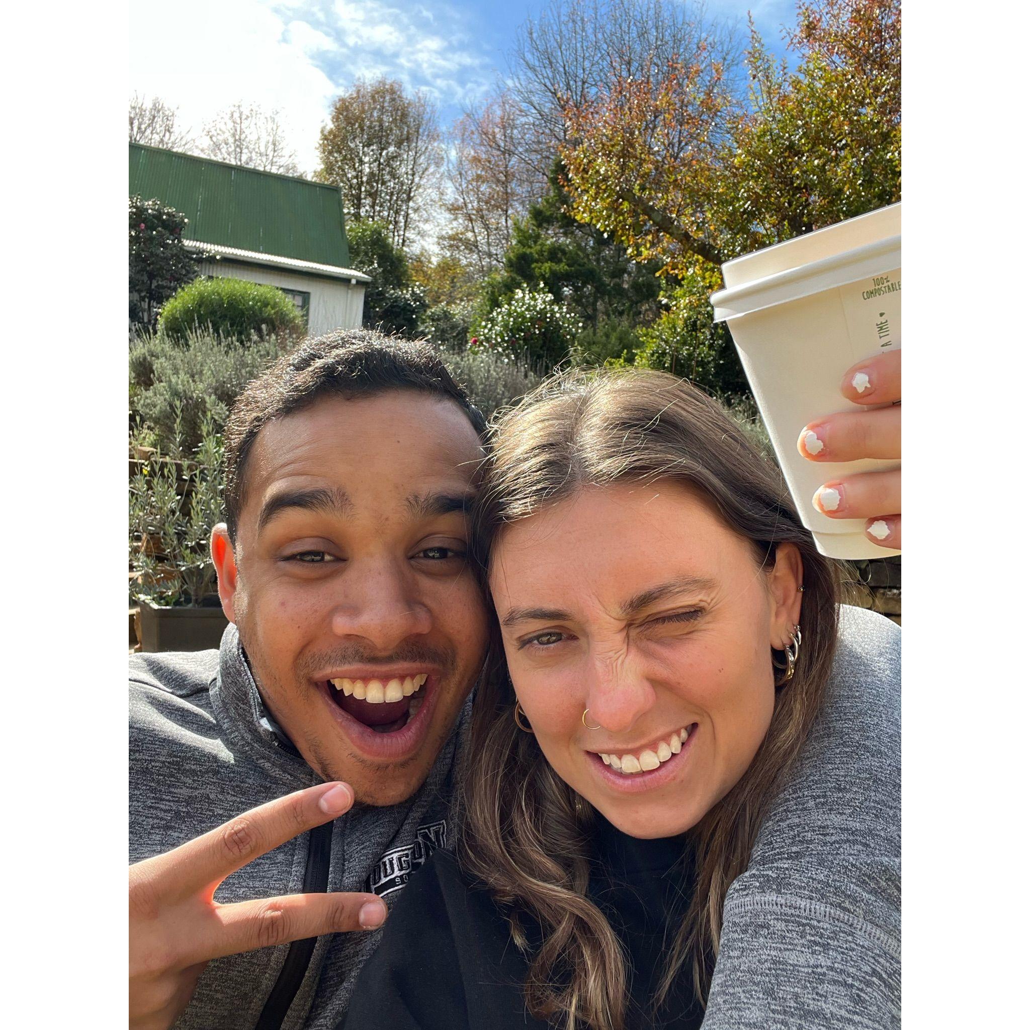 RIGHT before this photo was taken, I literally told Gabe I would let him plan my wedding... Neither of us were interested in each other at this point. A whole year before we started dating!