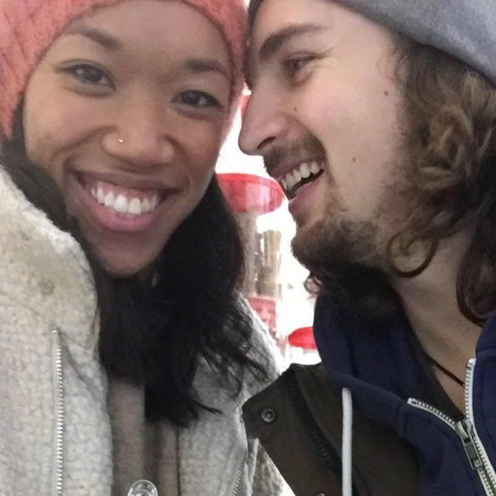 Getting gelato in Roma, our first vacation together Dec. 2017