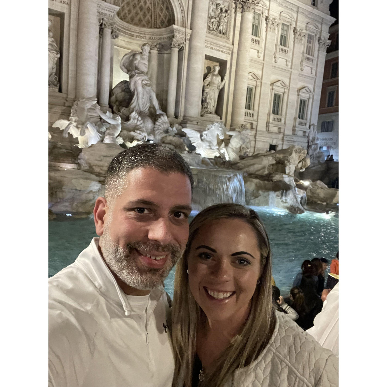 Guess what wish was made at the Trevi Fountain that night…