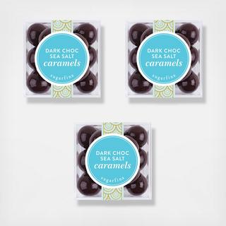 Dark Chocolate Sea Salt Caramel Small Cube 3-Piece Kit