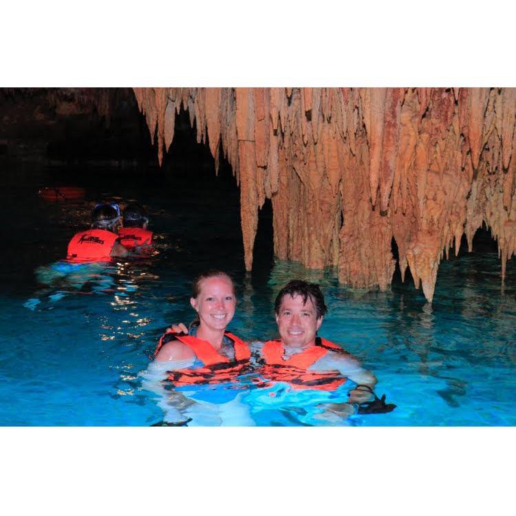 Swimming through the cenotes in Mexico