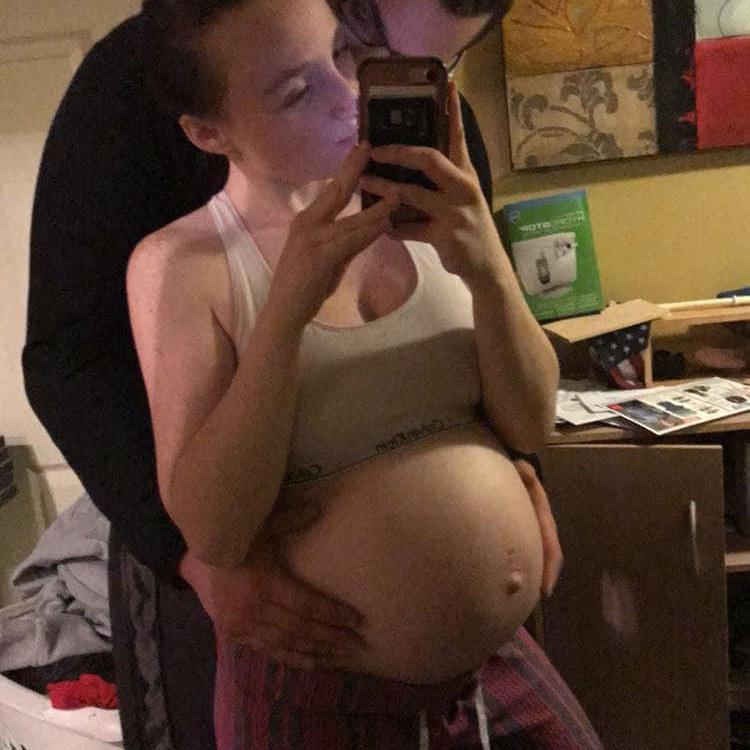 Getting ready to have aubree!!