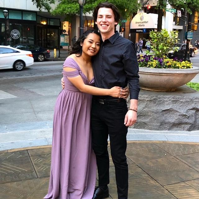my senior prom date. we were one month in our relationship.