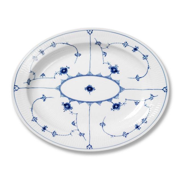 Royal Copenhagen Blue Fluted Plain Oval Platter, 14.25"