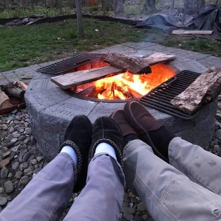 Actually melted our slippers that night
